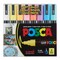 Posca Paint Markers - Set of 8, Soft Colors, Medium Bullet Tip, 2.5 mm